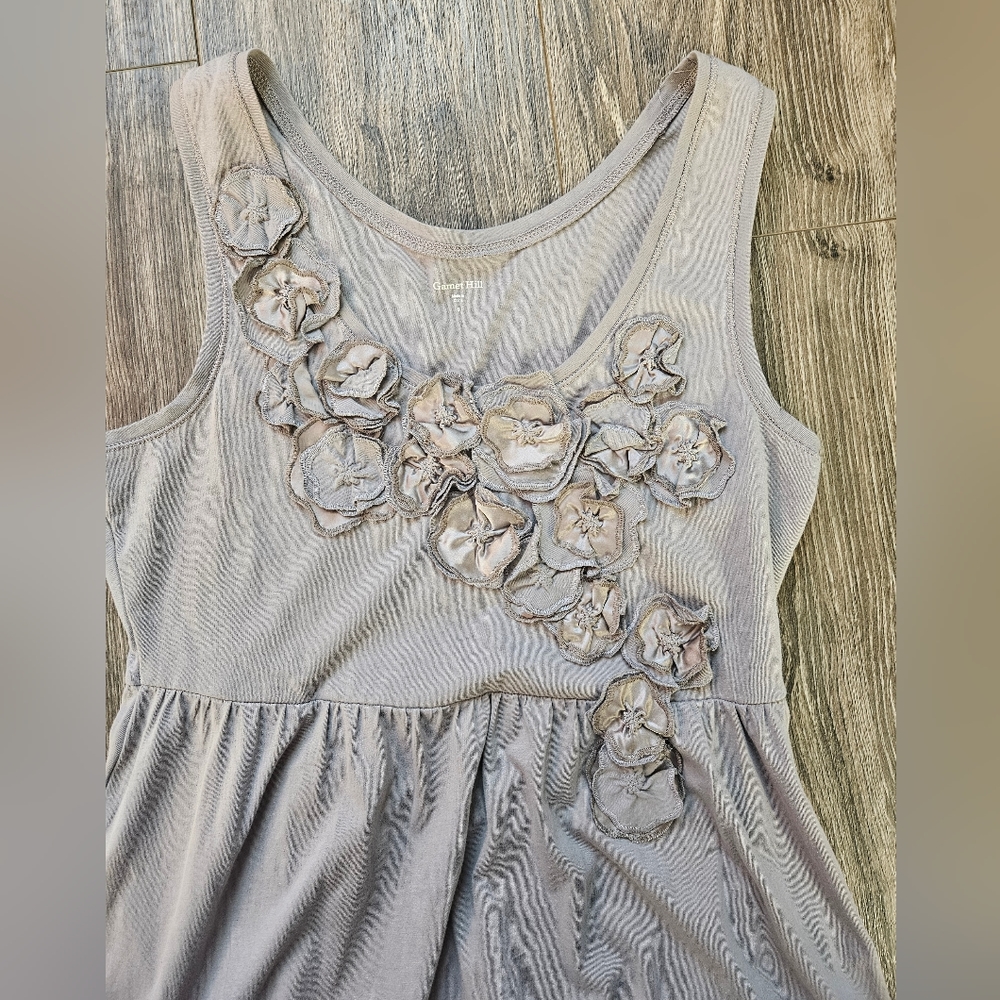 Garnet Hill Fit & Flare 100% Cotton Sleeveless Jersey Knit Stretch Lightweight S - Picture 7 of 7